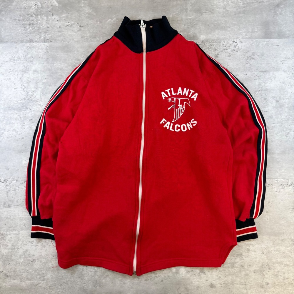 Vintage Russell Athletic Atlanta Falcons F. Reed Track Jacket Red Mens Large